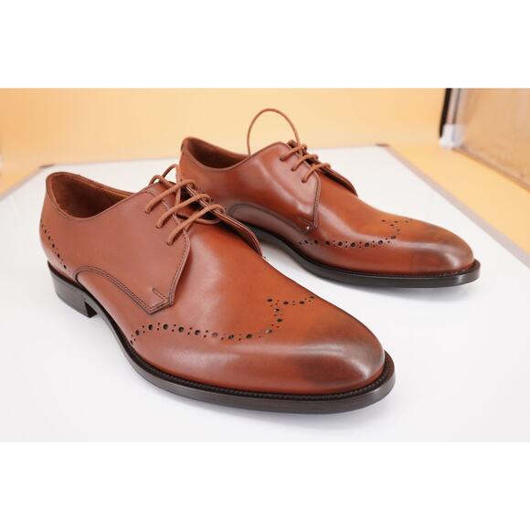 Allen Edmonds Lucca Toe Derby Oxford Men Shoes Size 9 Brown New $395 main image 5